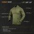 The Condor Long Sleeve Combat Shirt - Scorpion OCP features mesh and charcoal-infused panels, bicep pockets, cuff adjustment, and reinforced elbows for tactical use. See below for more features.